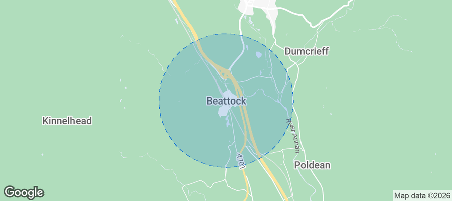 Beattock Airbnb map